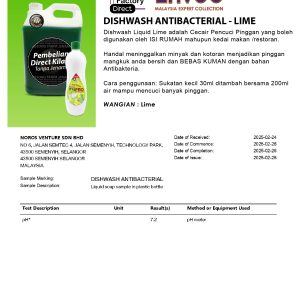 Sabun Pencuci Pinggan Mangkuk (Dishwash Lime) - Image 4