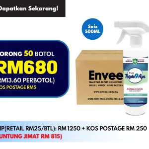 Borong 50 Botol Triple9 Aps Antibacterial Parfume 500ml - Image 1